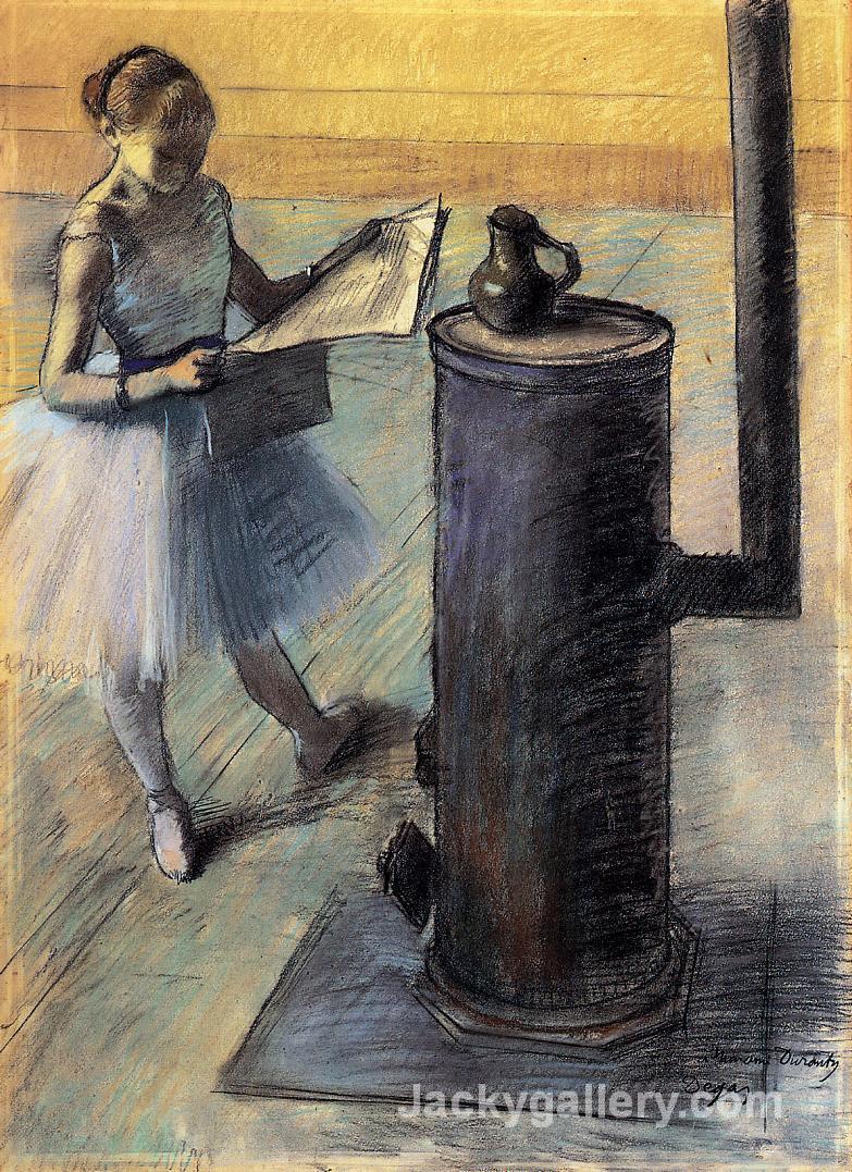 Dancer resting by Edgar Degas paintings reproduction